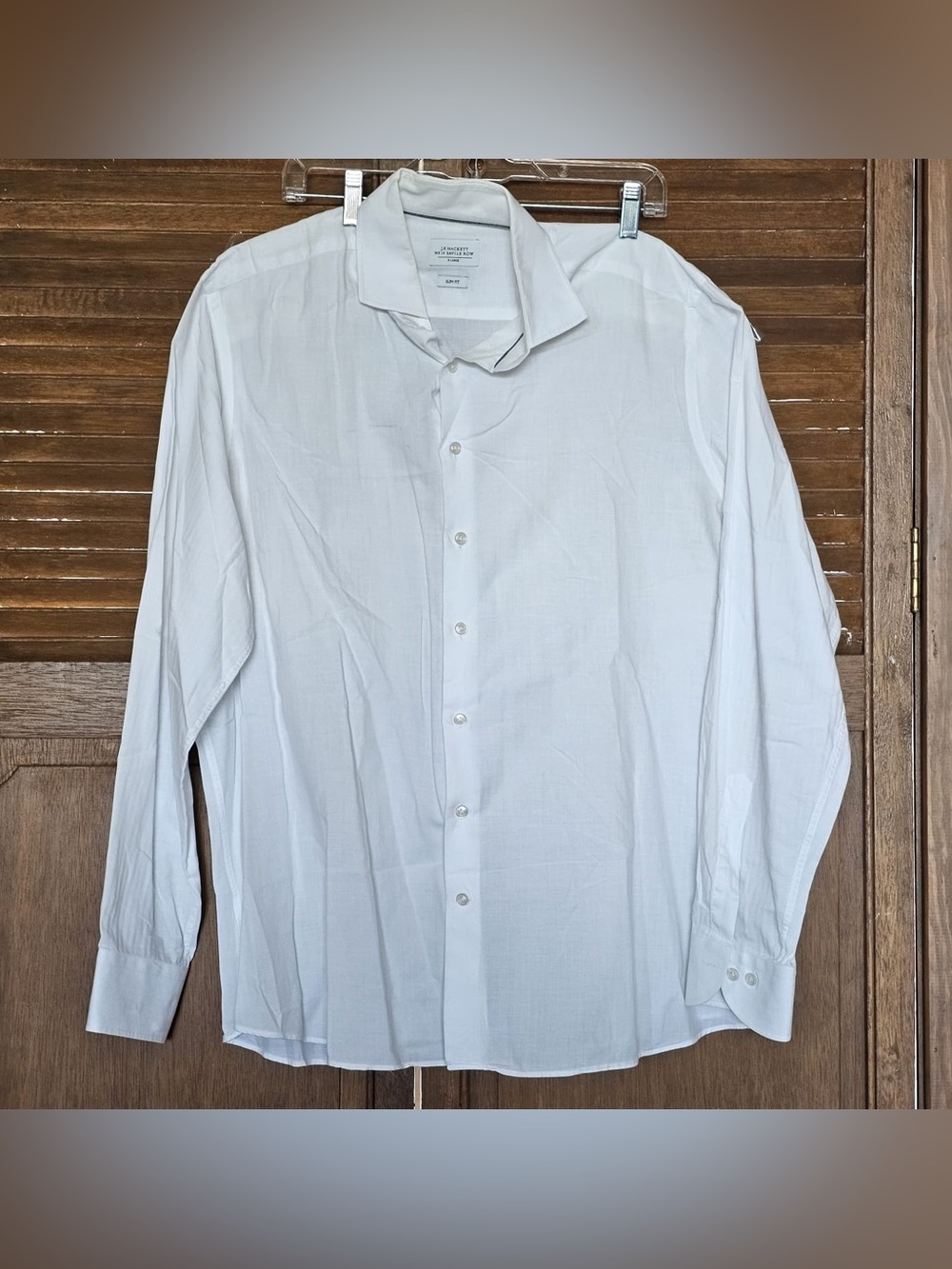 Hackett White Men's Long-Sleeve Button-Up Shirt